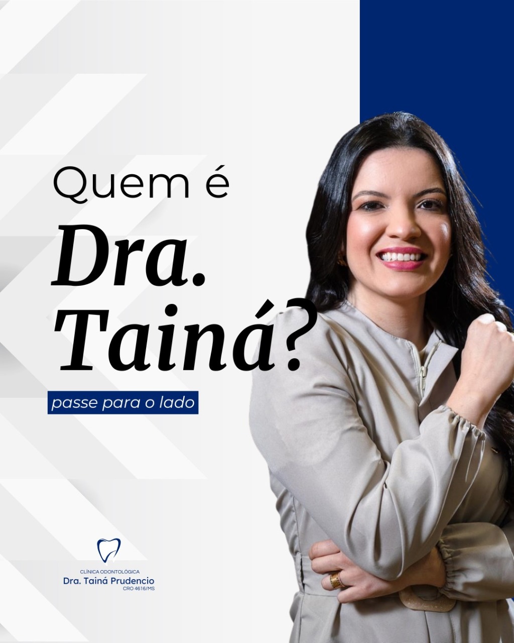 Retrato da Dra. Tainá Prudêncio sorrindo
